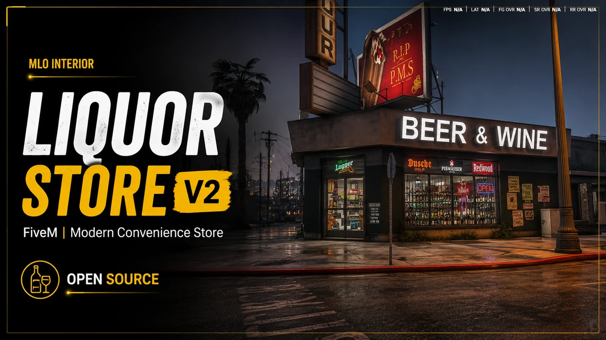Liquor Store V2 MLO FiveM | Modern Convenience Store | Open Source
